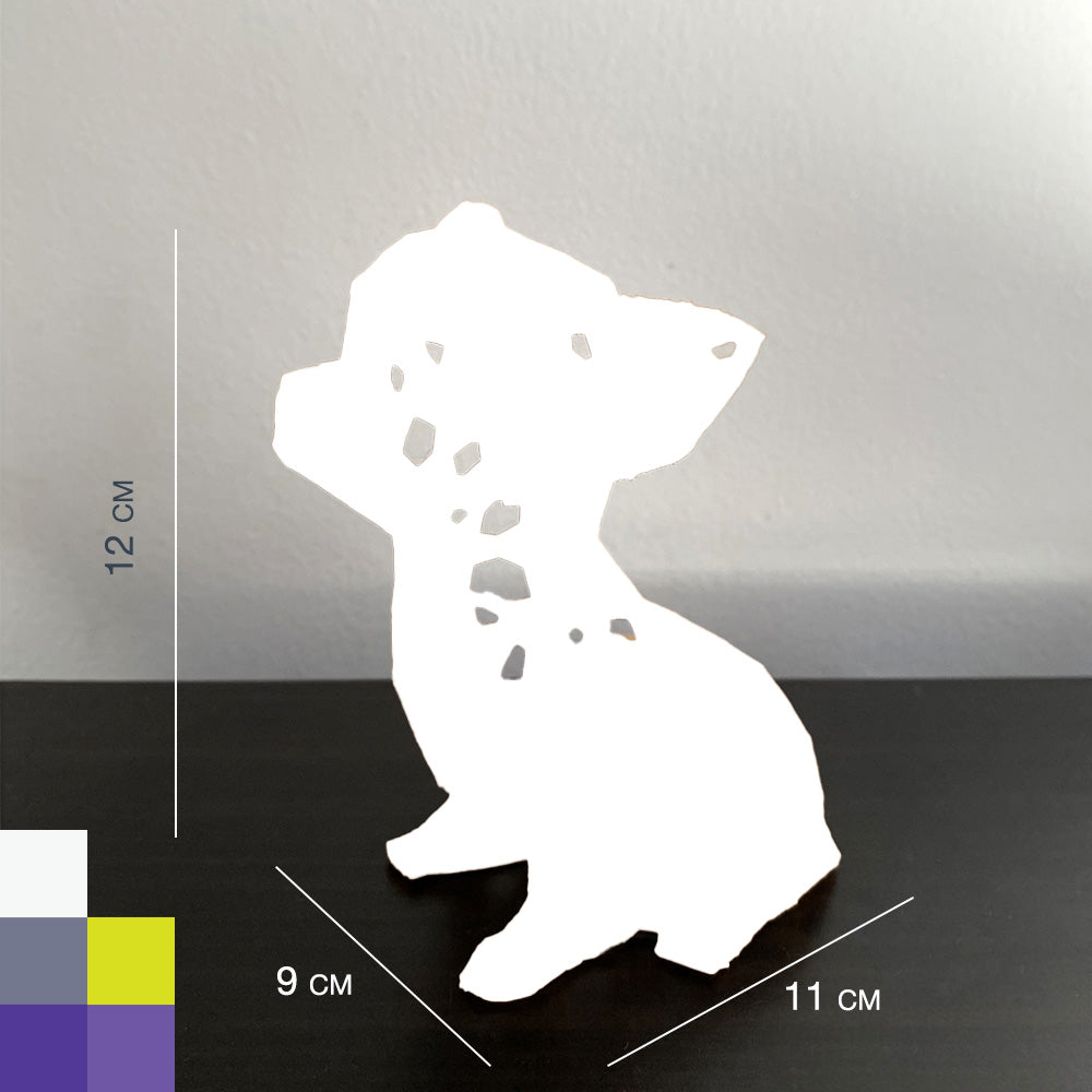 Figura de Perrito Chihuahua estilo Voronoi