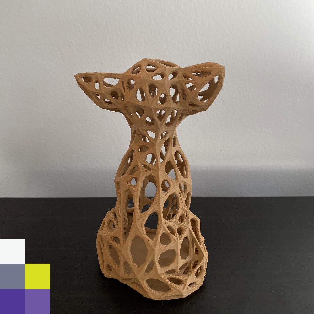 Figura de Perrito Chihuahua estilo Voronoi