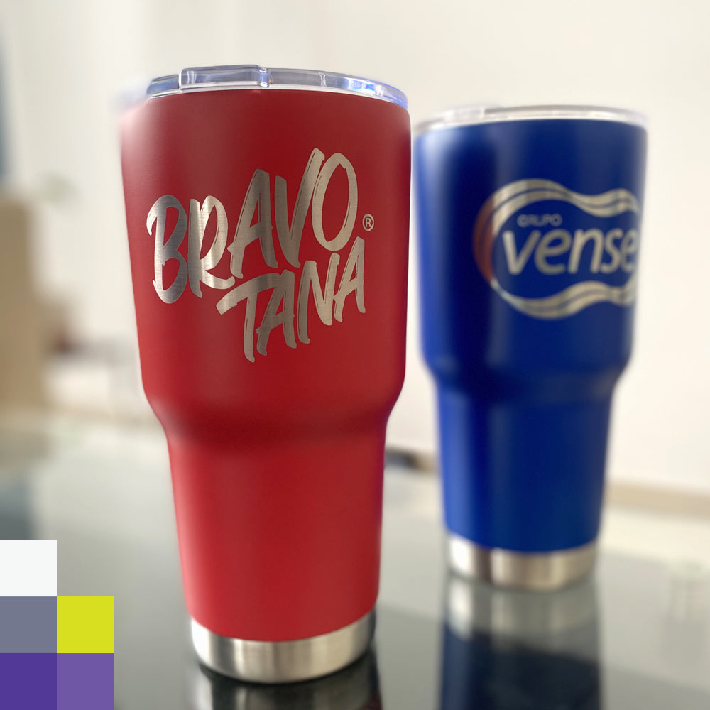 Vaso tipo Thumbler de aluminio 30 oz con tu logotipo grabado en laser