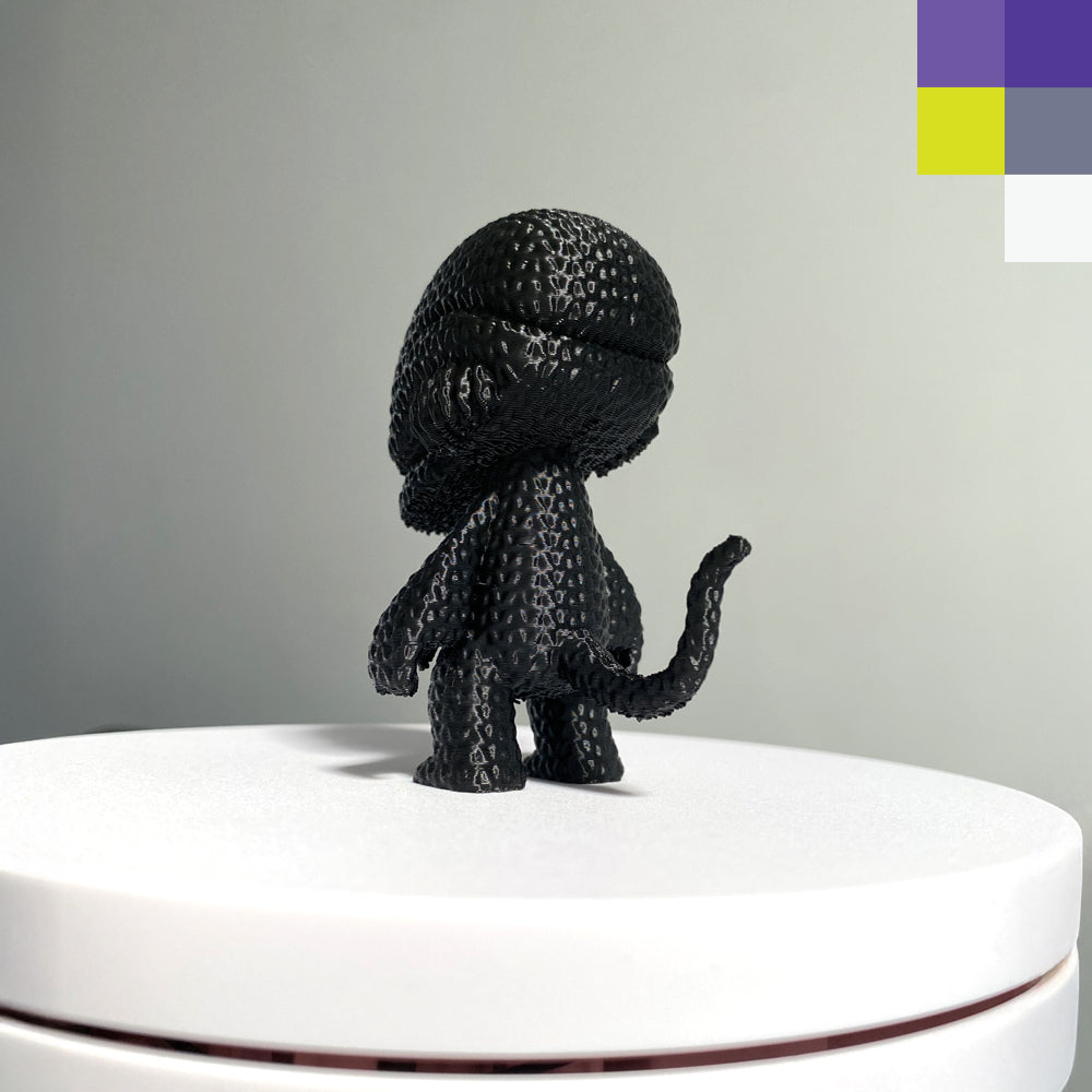 Mini figura Xenomorfo / Xenomorph estilo tejido impresa en 3D