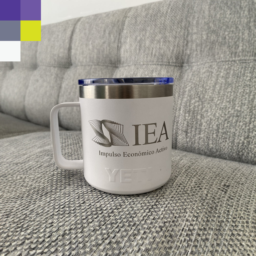 12 Tazas de aluminio 14oz con logotipo o nombre grabado en láser