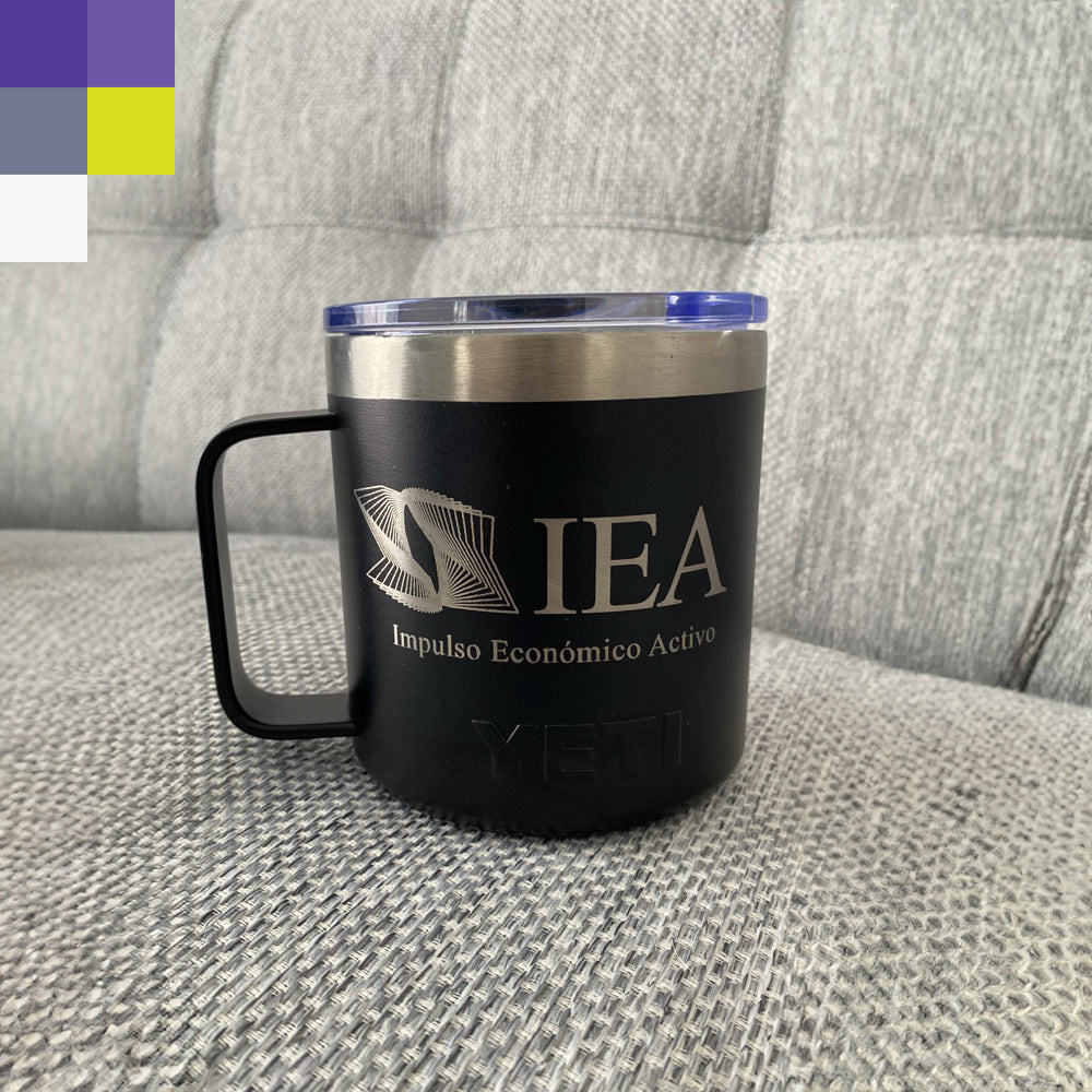 12 Tazas de aluminio 14oz con logotipo o nombre grabado en láser