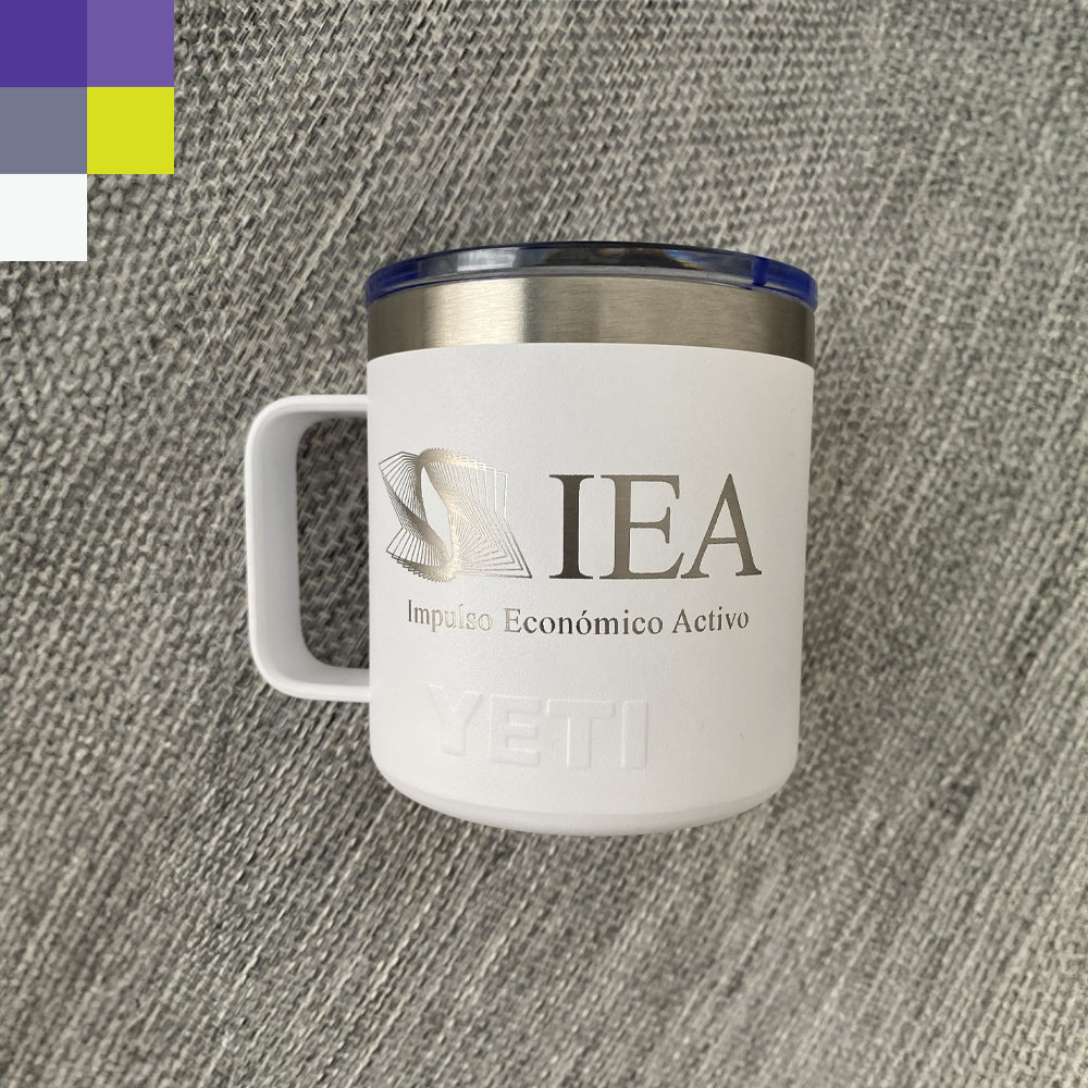 12 Tazas de aluminio 14oz con logotipo o nombre grabado en láser