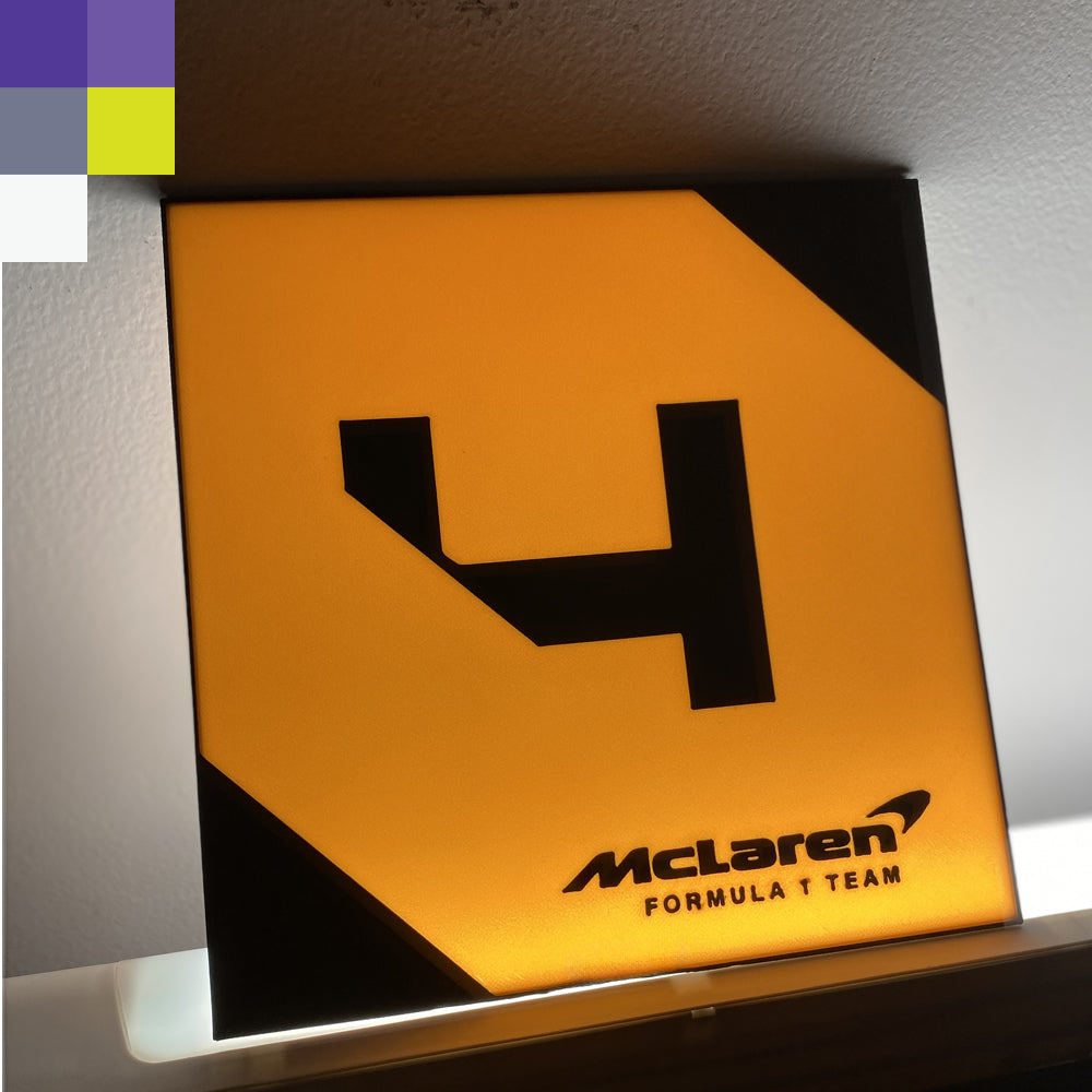 Caja de luz Lando Norris 4 / Lightbox McLaren Racing Team