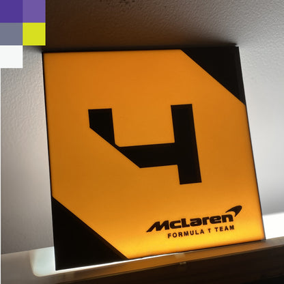 Caja de luz Lando Norris 4 / Lightbox McLaren Racing Team