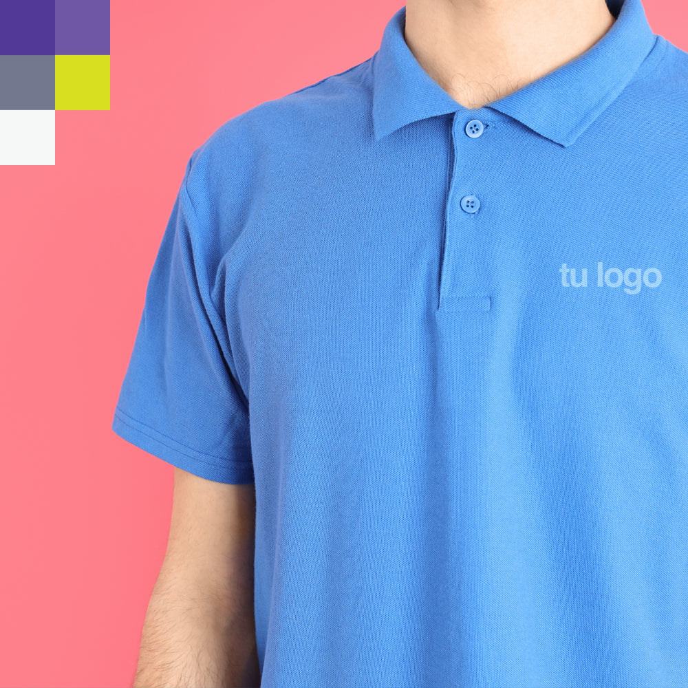 Playera tipo Polo DryFit personalizada con logotipo