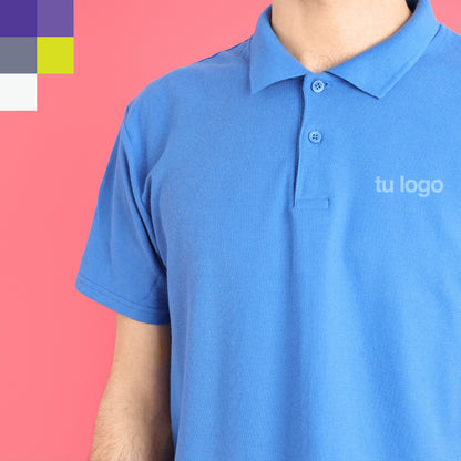 Playera tipo Polo DryFit personalizada con logotipo