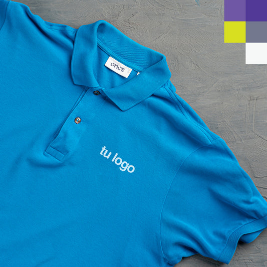 Playera tipo Polo en Algodón personalizada con logotipo