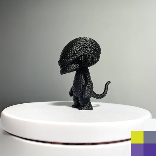 Mini figura Xenomorfo / Xenomorph estilo tejido impresa en 3D
