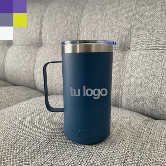 12 Tazas de aluminio 30oz con logotipo o nombre grabado láser