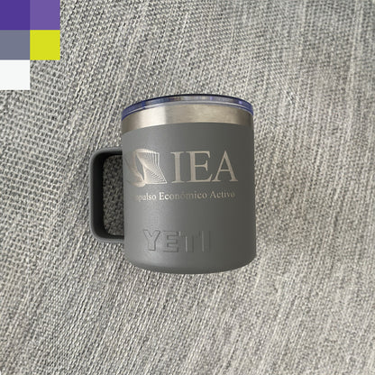 12 Tazas de aluminio 14oz con logotipo o nombre grabado en láser