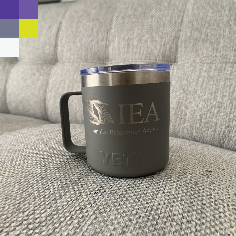 12 Tazas de aluminio 14oz con logotipo o nombre grabado en láser