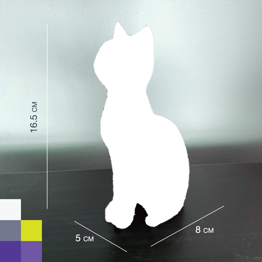 Figura de Gato estilo Voronoi Black