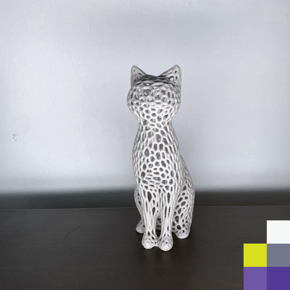 Figura de Gato estilo Voronoi