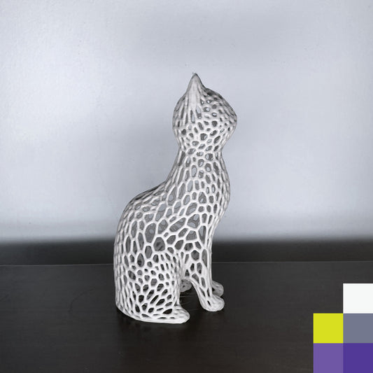 Figura de Gato estilo Voronoi