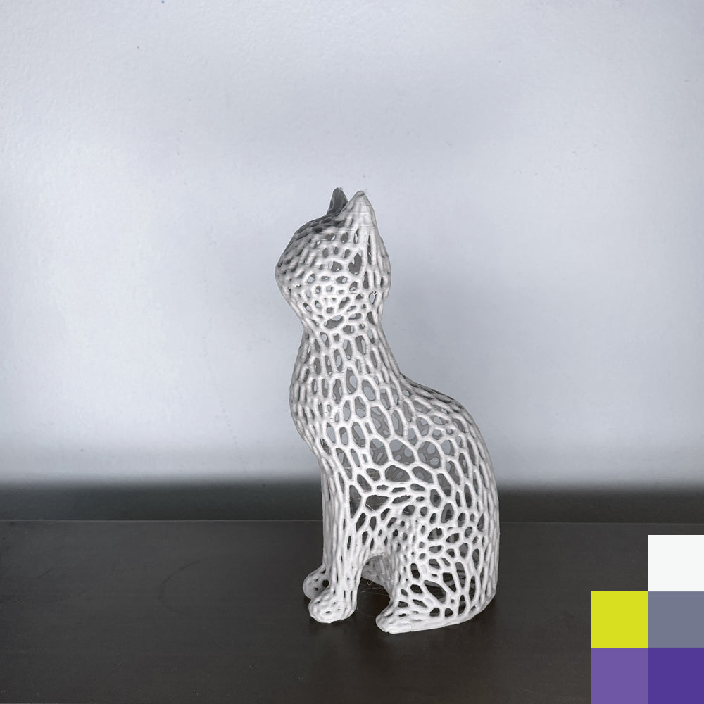 Figura de Gato estilo Voronoi
