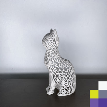 Figura de Gato estilo Voronoi