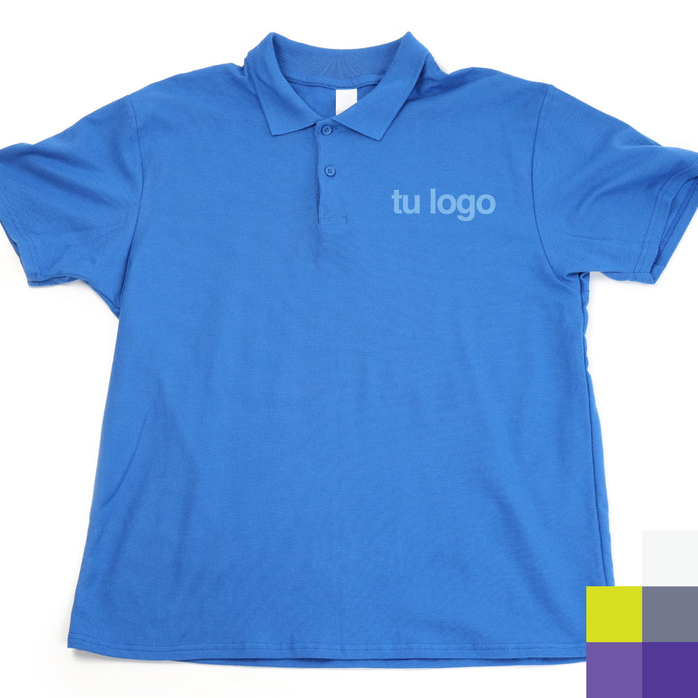 Playera tipo Polo en Algodón personalizada con logotipo