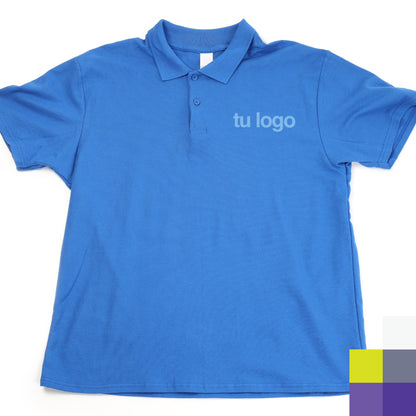 Playera tipo Polo en Algodón personalizada con logotipo