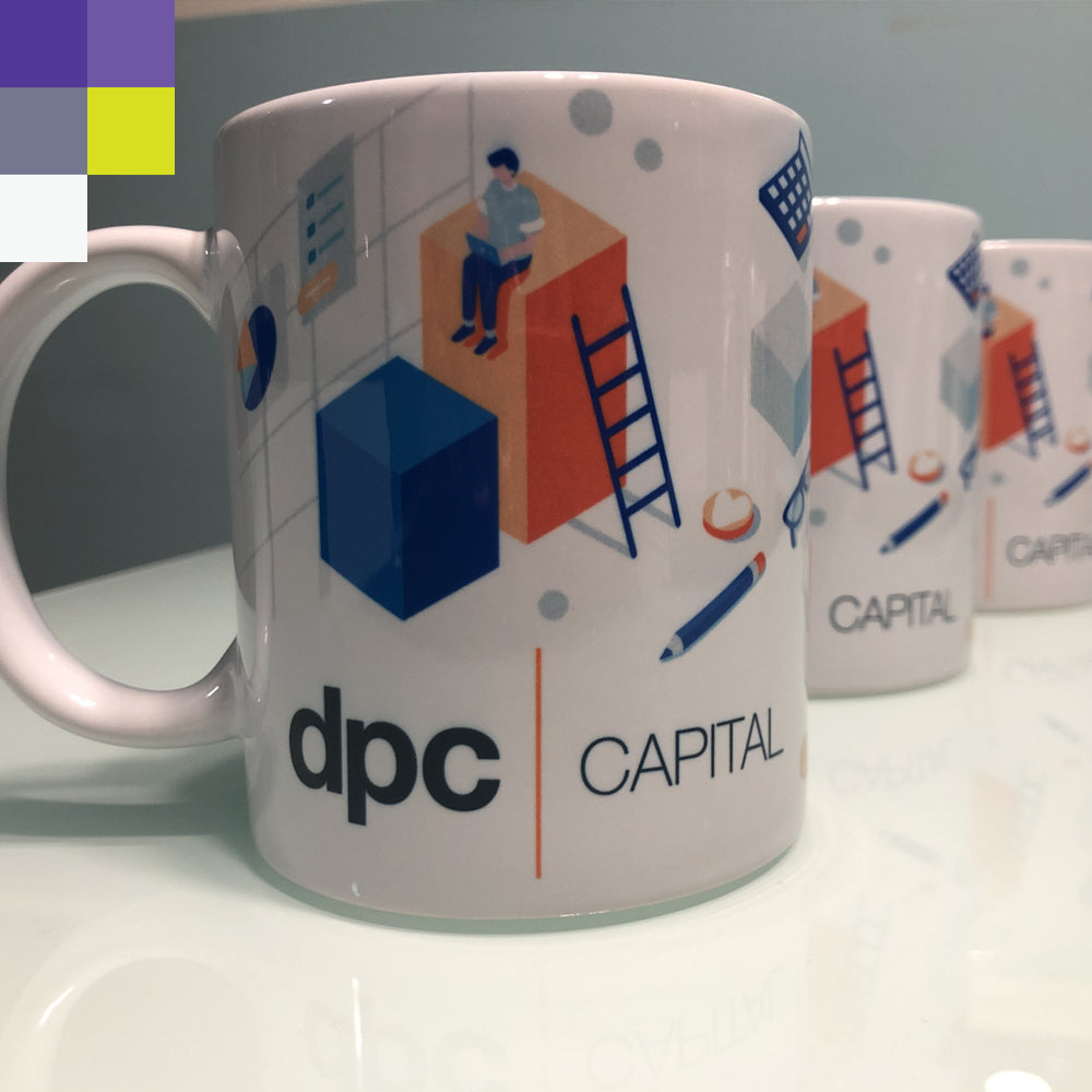 12 Tazas de cerámica 11 oz con imagen sublimada a color
