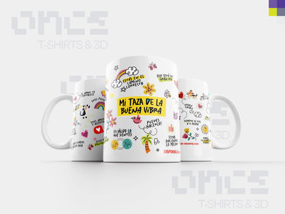 The Morning Mindset Mug & Mi taza de la buena Vibra / Paquete de 2 tazas
