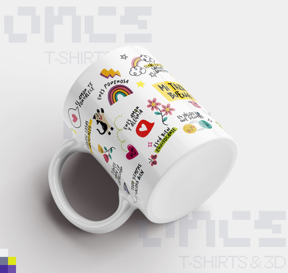 The Morning Mindset Mug & Mi taza de la buena Vibra / Paquete de 2 tazas