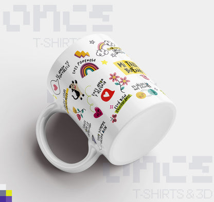 The Morning Mindset Mug & Mi taza de la buena Vibra / Paquete de 2 tazas